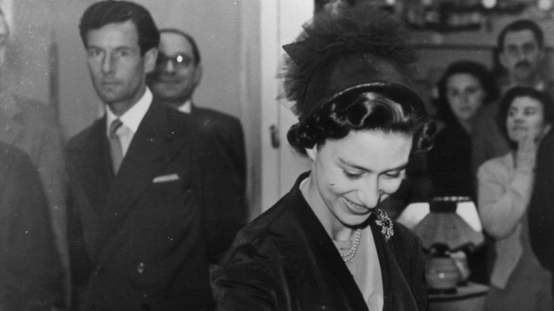 Peter Townsend and Princess Margaret at an event