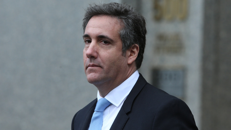 Michael Cohen in a blue suit