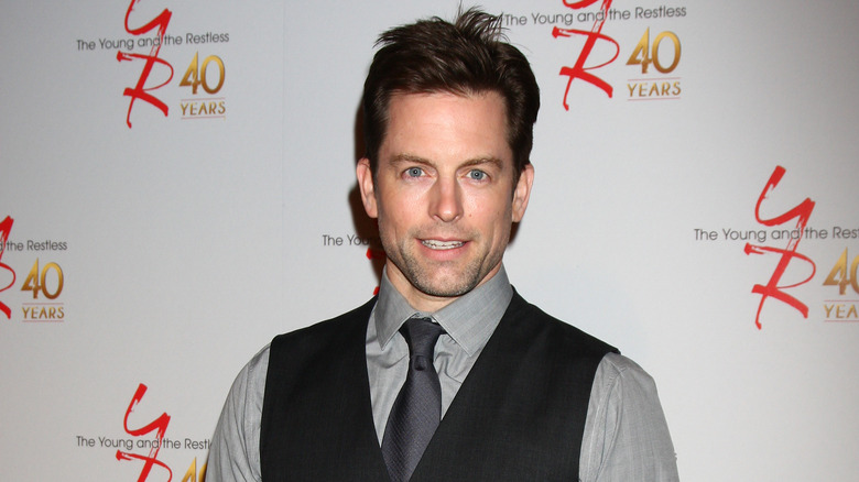 Michael Muhney smiling at event