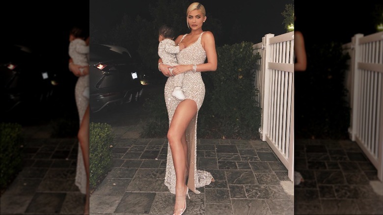 Kylie Jenner twinning with Stormi