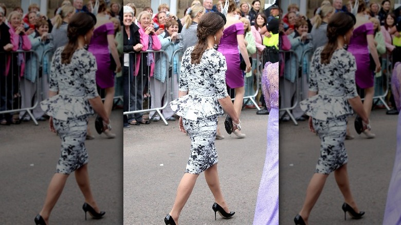 Pippa Middleton black-and-white dress