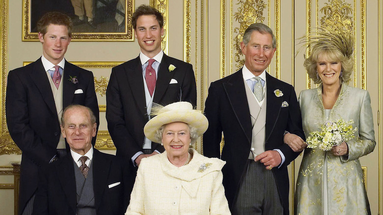 royal family portrait King Charles Camilla wedding