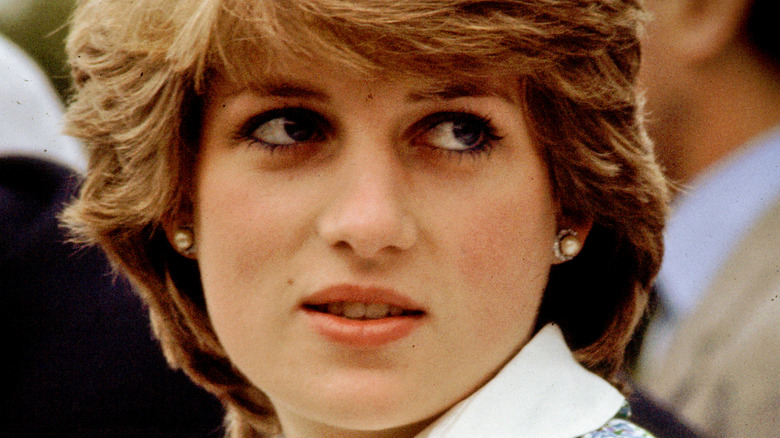 Princess Diana outside