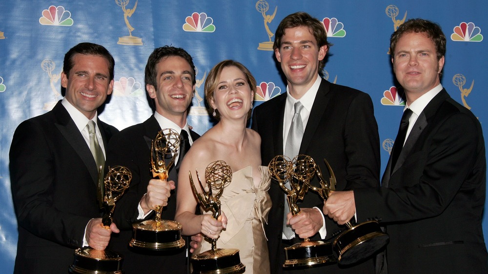 The Office cast with Emmy awards