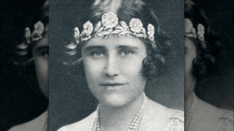 Queen Mother in Strathmore Rose Tiara