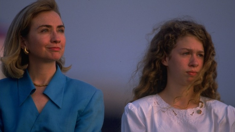 Hillary Clinton and Chelsea Clinton in the '90s