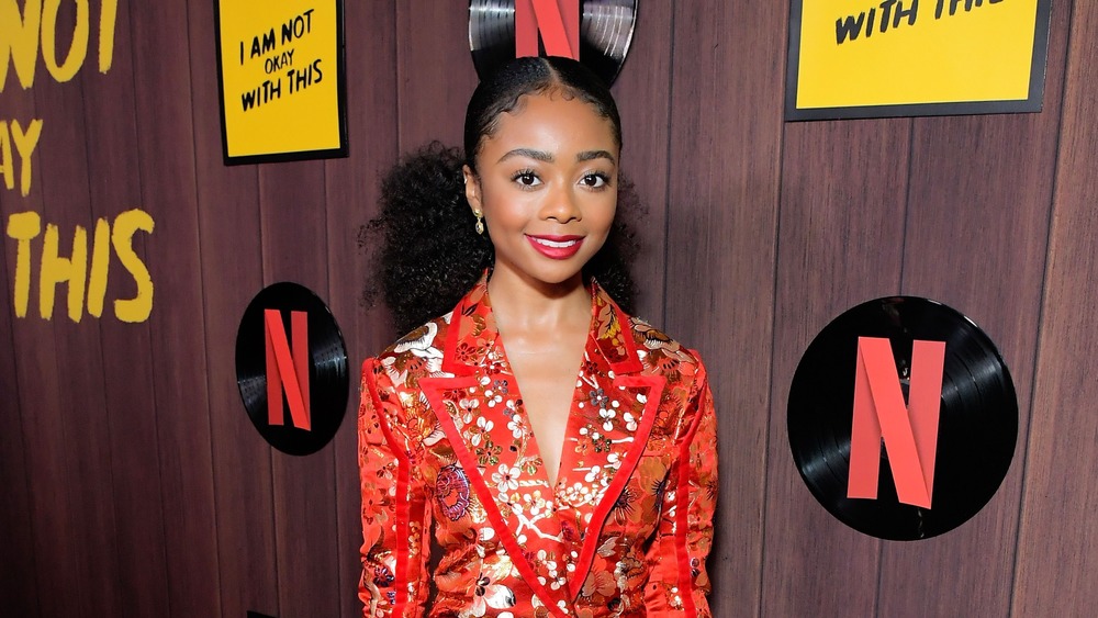 Skai Jackson at the I Am Not Okay with This premier