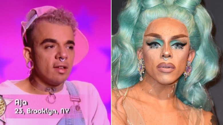 Aja before and after drag transformation