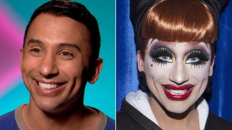 Bianca Del Rio before and after drag transformation