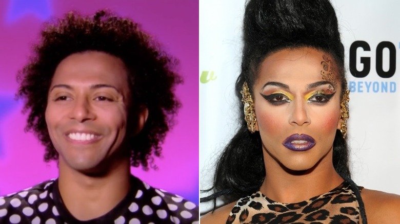 Shangela before and after drag transformation
