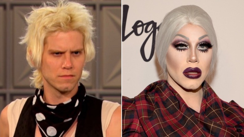 Sharon Needles before and after drag transformation