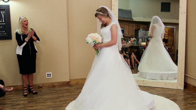 abbie duggar in wedding gown