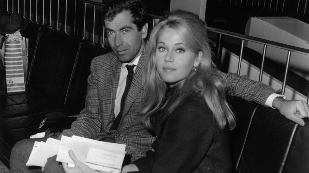 Jane Fonda with her husband Roger Vadim