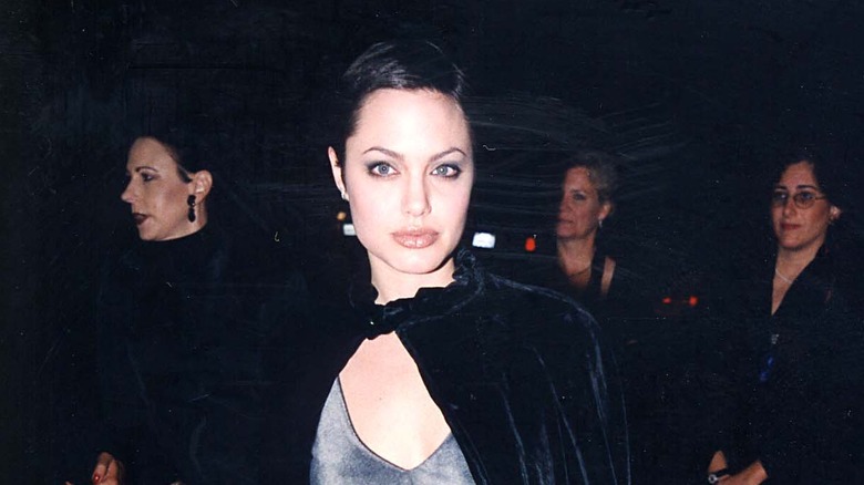 Angelina Jolie in a cape