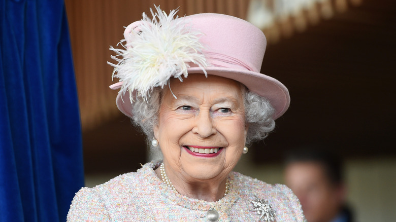 Queen Elizabeth II smiling