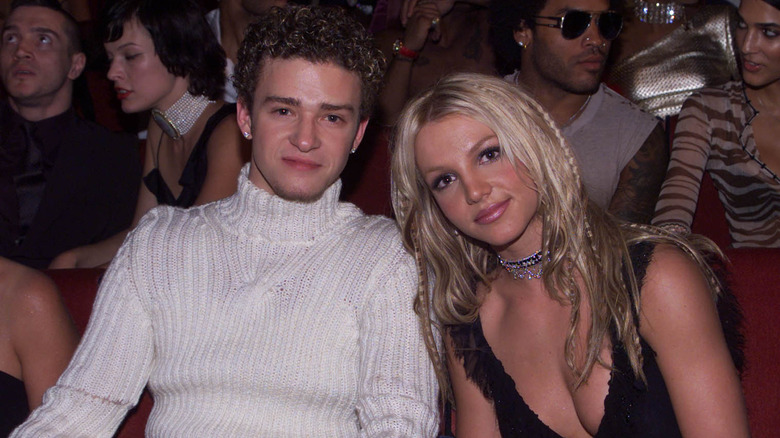 Britney Spears and Justin Timberlake at an award show