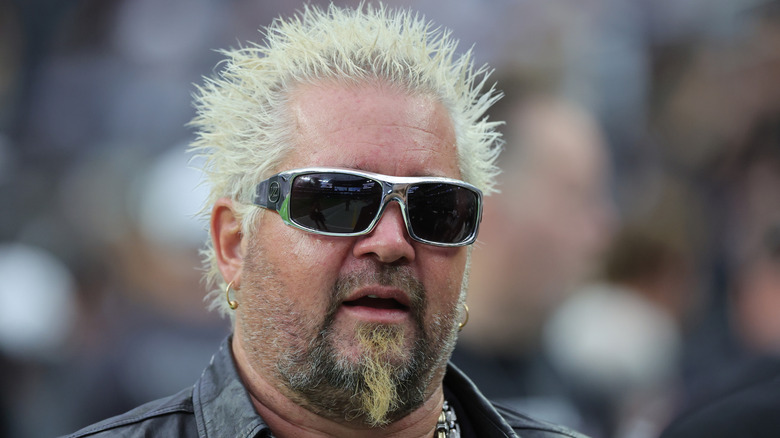 Guy Fieri looking a bit stressed