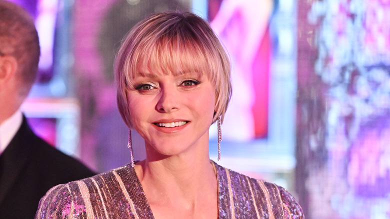 Princess Charlene with fringe bob cut