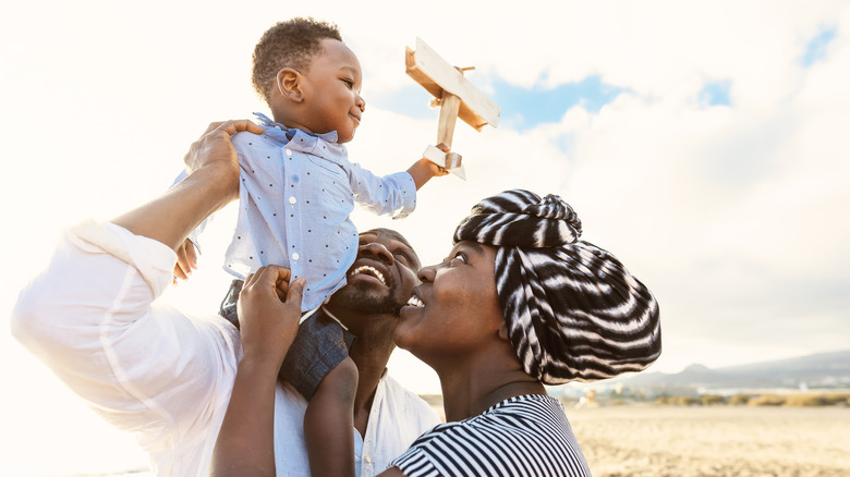 family with baby boy 