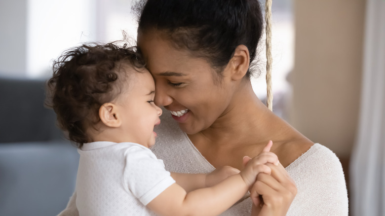 mom with baby girl 