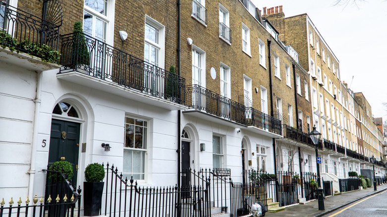 South Kensington street in London