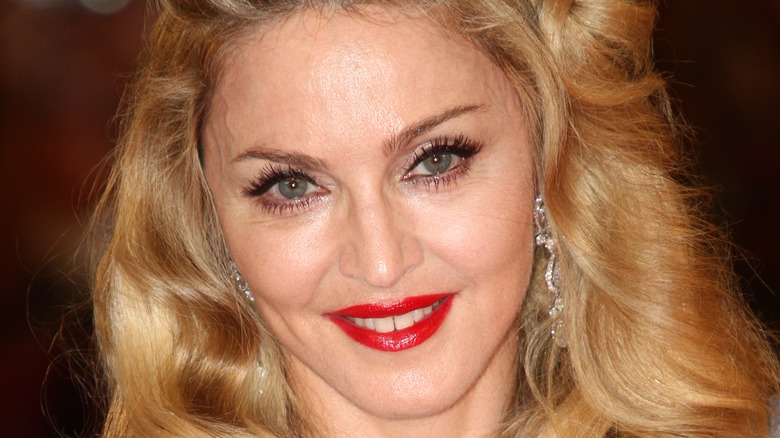 Madonna smiling at the the 'W.E.' premiere