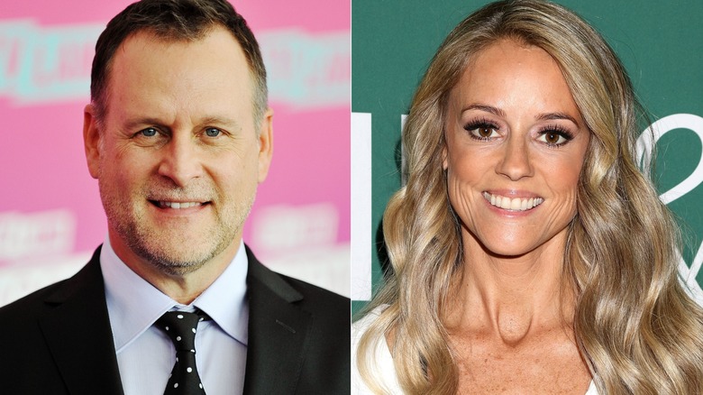 Split image of Dave Coulier and Nicole Curtis 