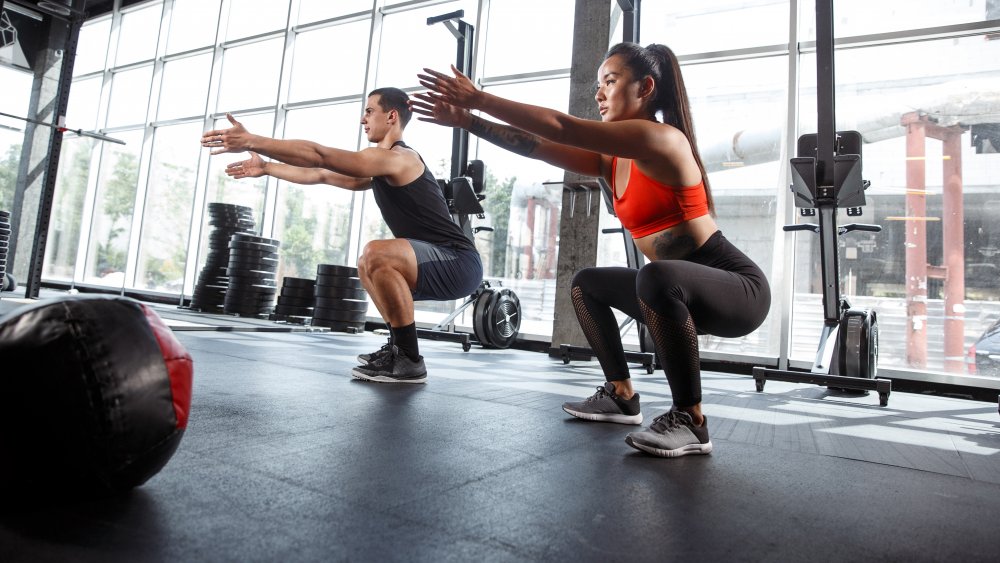 Woman doing squats