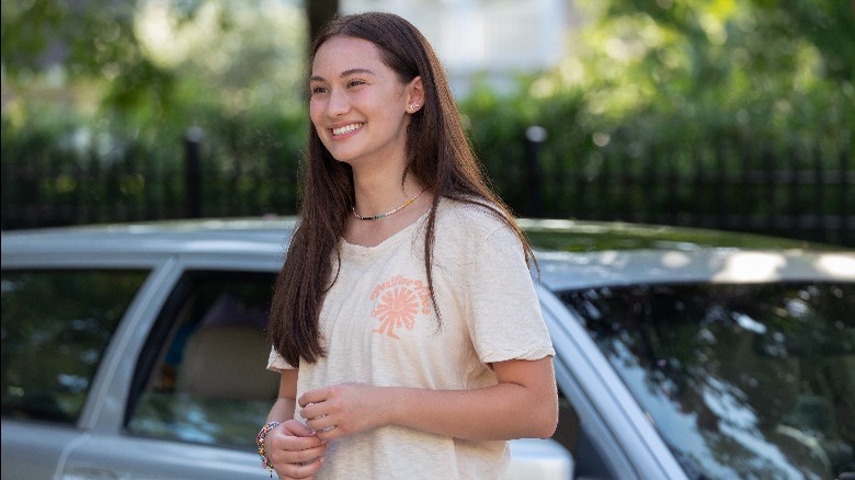 Lola Tung as Isabel Conklin in Amazon's The Summer I Turn Pretty