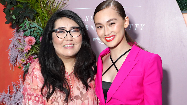 Jenny Han and Lola Tung photographed at event