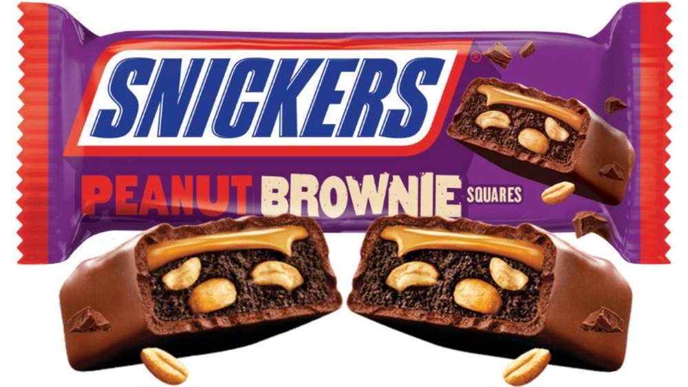 Promotional photo for Snickers Peanut Brownie Squares