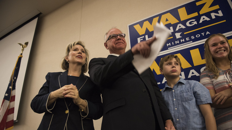 Tim and Gwen Walz and family