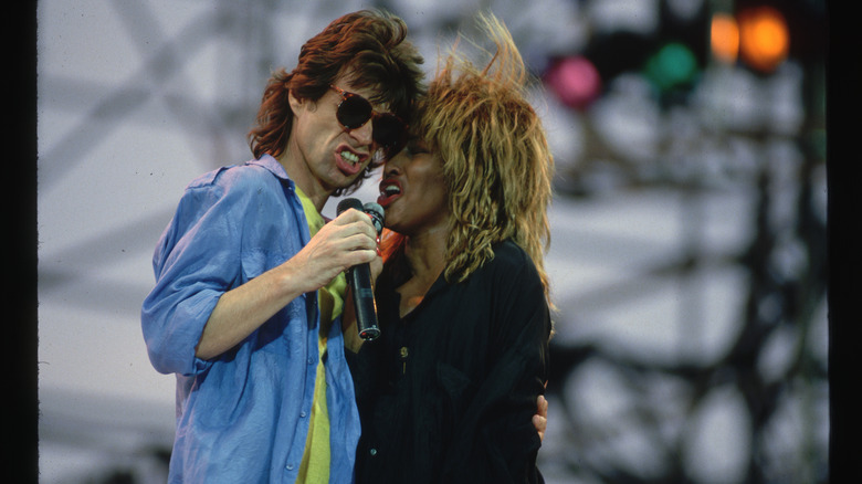 Mick Jagger and Tina Turner