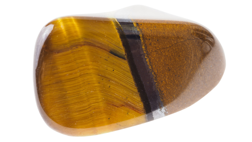 A tiger's eye crystal