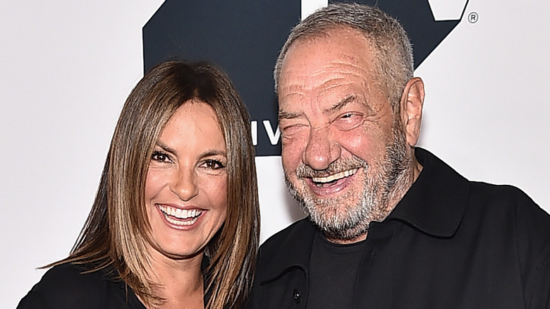 Mariska Hargitay poses with "SVU" creator Dick Wolf