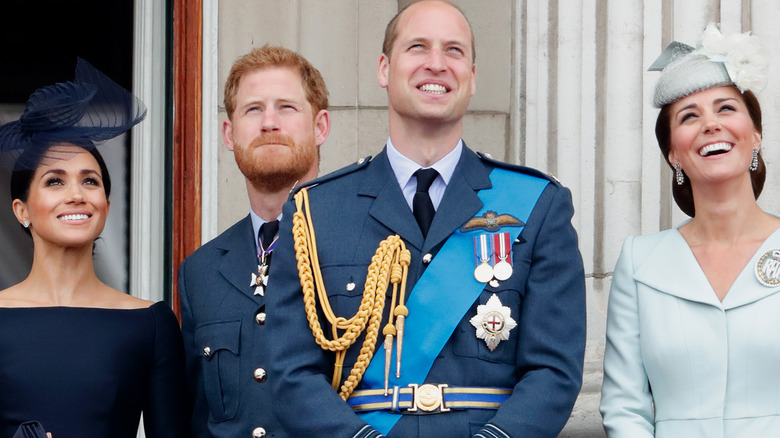 Meghan Markle, Prince Harry, Prince William and Kate Middleton attend an event together