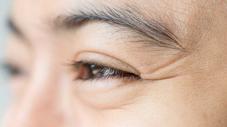 Close-up of someone's eye