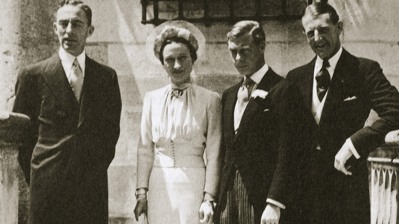 Wallis Simpson and King Edward's wedding party