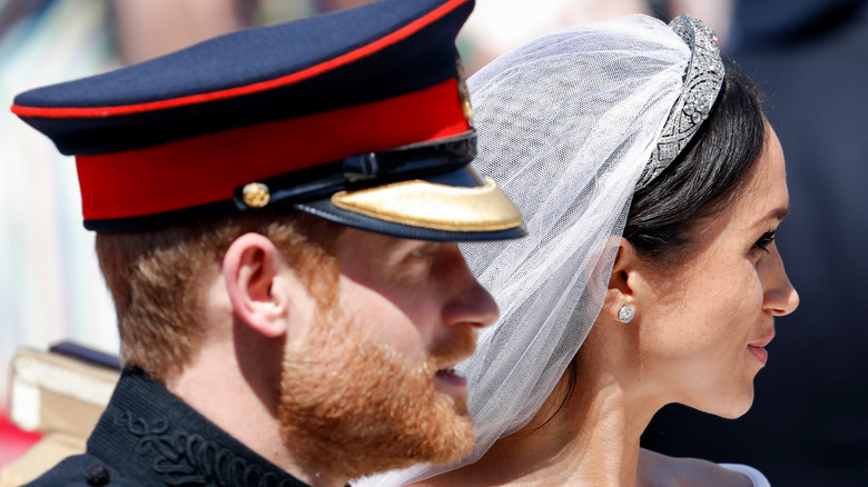 Prince Harry & Meghan on wedding day