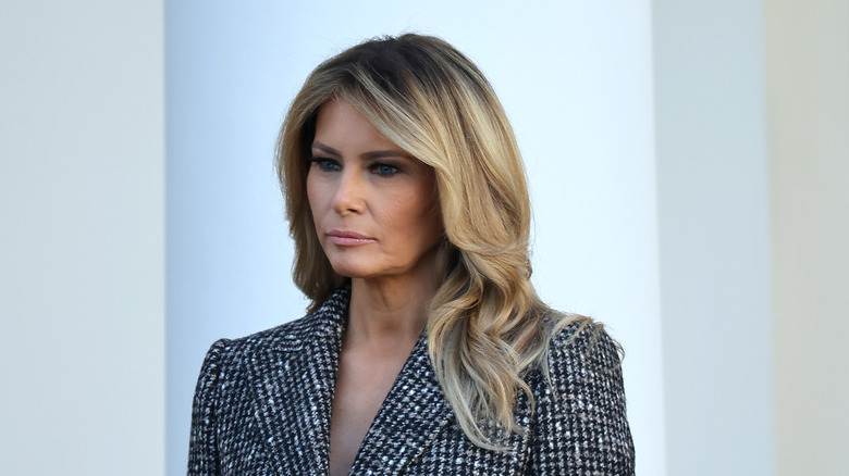 melania trump scowling