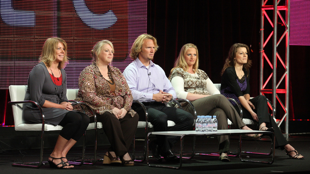 Kody Brown and wives on stage