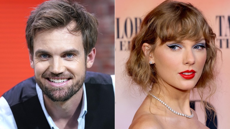 Tyler Hilton Taylor Swift smiling in side by side photos