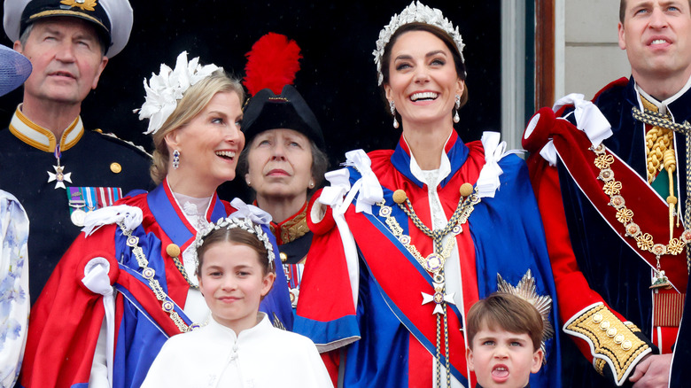 Kate, Charlotte and others at coronation