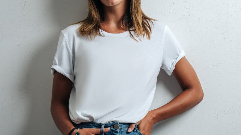 white t-shirt