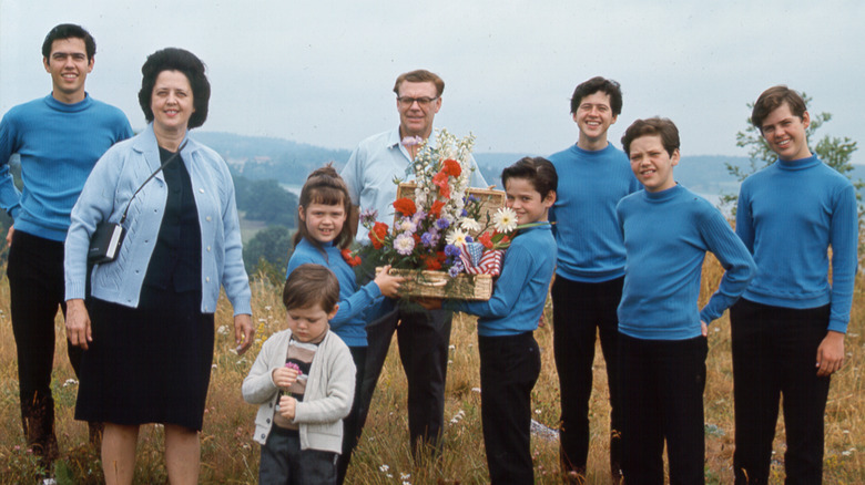 The Osmond family in the '70s