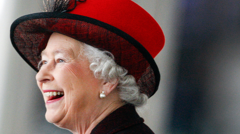 Queen Elizabeth smiling 