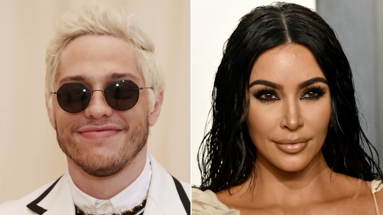 Kim Kardashian and Pete Davidson. 