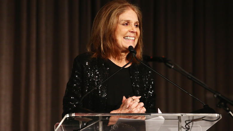 Gloria Steinem speaking in 2017