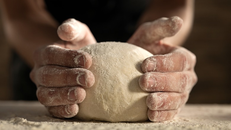 Making pizza dough at home