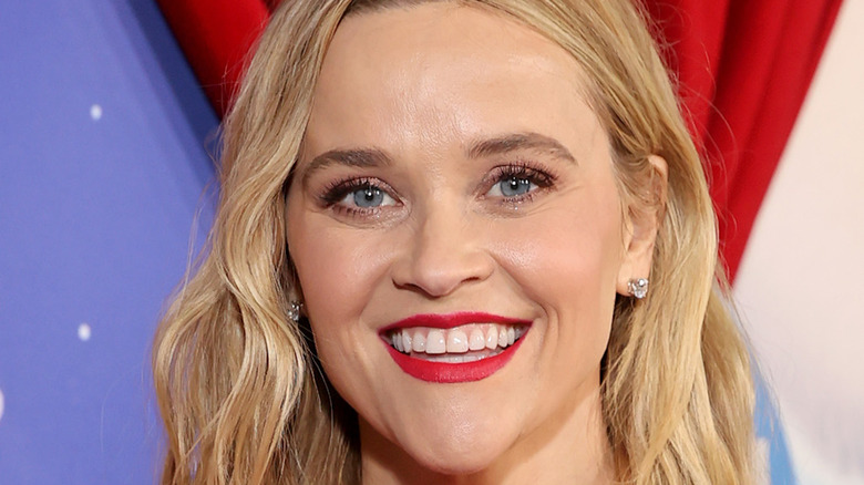 Reese Witherspoon laughing at Sing 2 premiere 